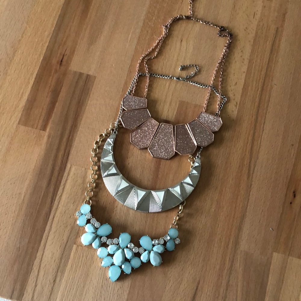Set of 3 Fashion Necklaces - 2010s Style